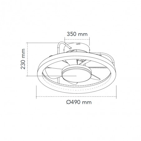 LED Ceiling Flush Light Strike CCT Dim (50W)