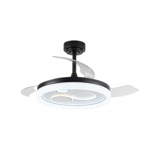 Ventilador LED con aspas plegables Naira CCT Dim (50W)