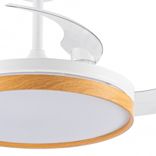Ventilador LED con aspas plegables Panam CCT Dim (72W)