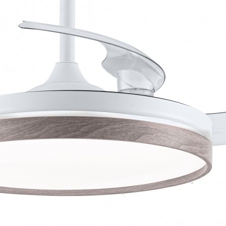 Ventilador LED con aspas plegables Panam CCT Dim (72W)