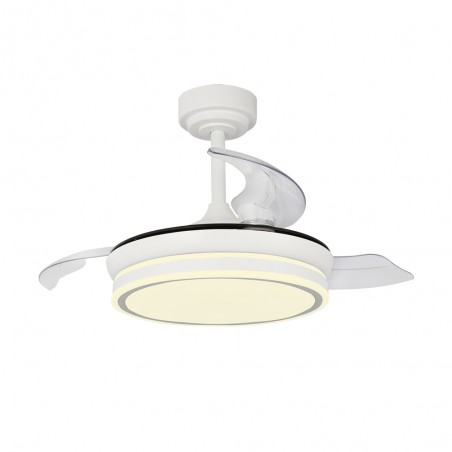 Ventilador LED con aspas plegables Moss Mini CCT Dim (46W)