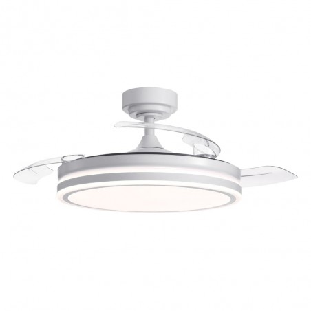 Ventilador LED con aspas plegables Moss CCT Dim (72W)
