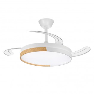 Ventilateur LED pales pliantes Ecoro CCT Dim (45W)