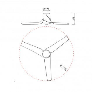 Ventilador de techo LED Ushuaia CCT Dim (30W)