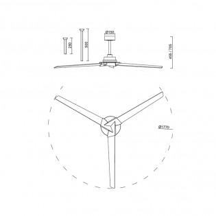 Ventilador de techo LED Brisa CCT Dim (20W)
