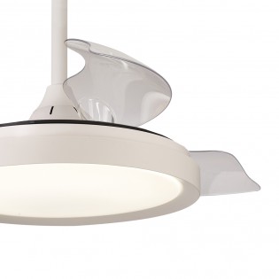 Ventilador LED aspas desplegables Mistral Mini CCT Dim (40W)