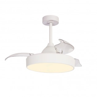 Ventilador LED aspas desplegables Alaska Mini CCT Dim (45W)