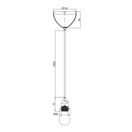 Portalámparas de techo E27 Basic Kit