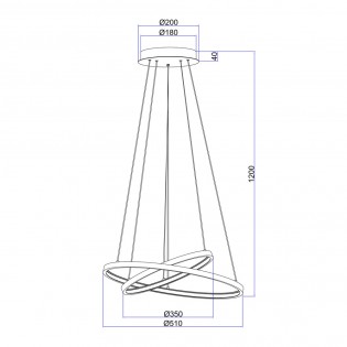 Lámpara de techo Led Ralph (42W)
