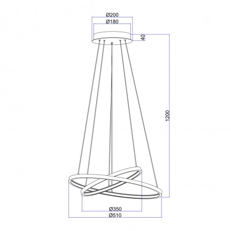 Ceiling lamp Led Ralph (42W)