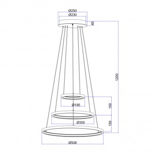 Ceiling lamp Led Ralph (57W)