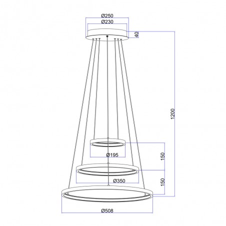 Ceiling lamp Led Ralph (57W)