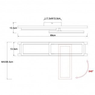 Flush light Led Illa (20W)