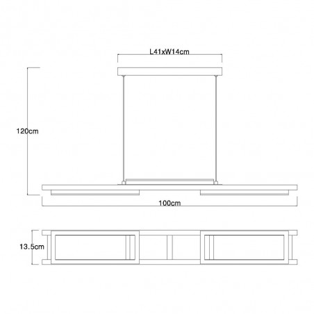 Ceiling lamp Led Illa (30W)