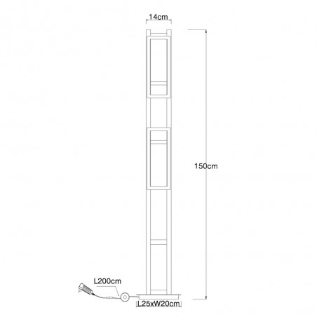 Floor lamp Led Illa (30W)