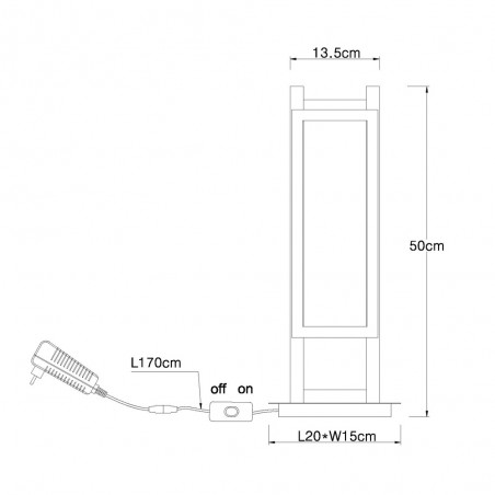 Lámpara de mesa Led Illa (20W)