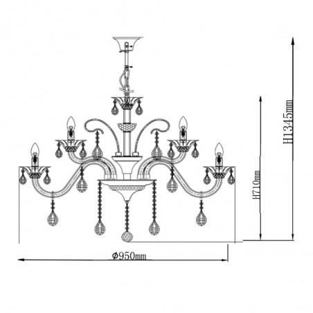 Chandelier Dunja (15 Lights)