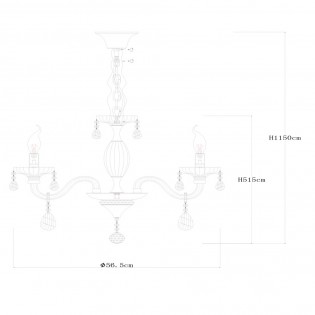 Chandelier Melissa (6 Lights)