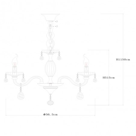Chandelier Melissa (6 Lights)