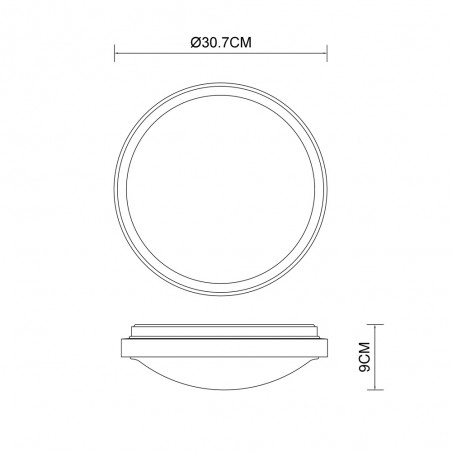 Flush light LED Bruno CCT (12W)