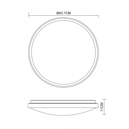 Plafón de techo LED Bruno (24W)