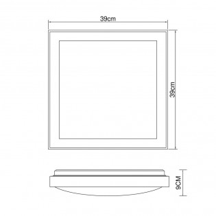 Plafón de techo LED Bruno (24W) II