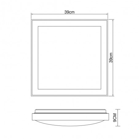 Plafón de techo LED Bruno (24W) II