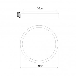Plafón de techo LED Sonny (18W)