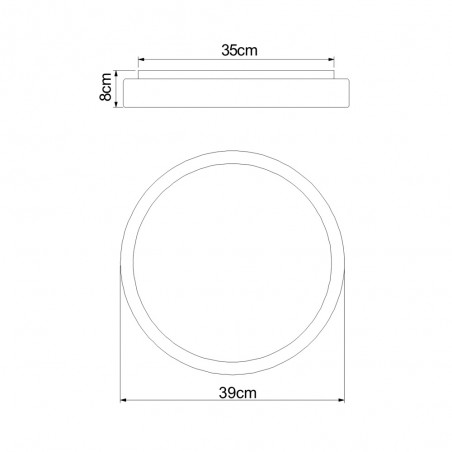 Flush light LED Sonny CCT (18W)