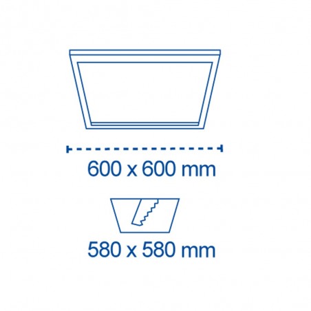 Panel de techo LED 40W 4350Lm 4000K
