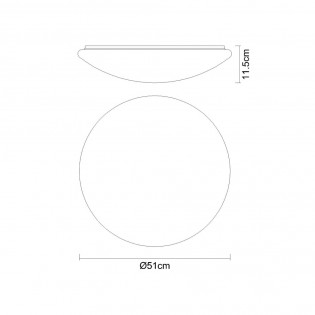 Flush light LED Atreju RGB CCT (48W)