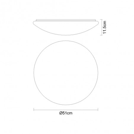 Plafón de techo LED Atreju RGB (48W)