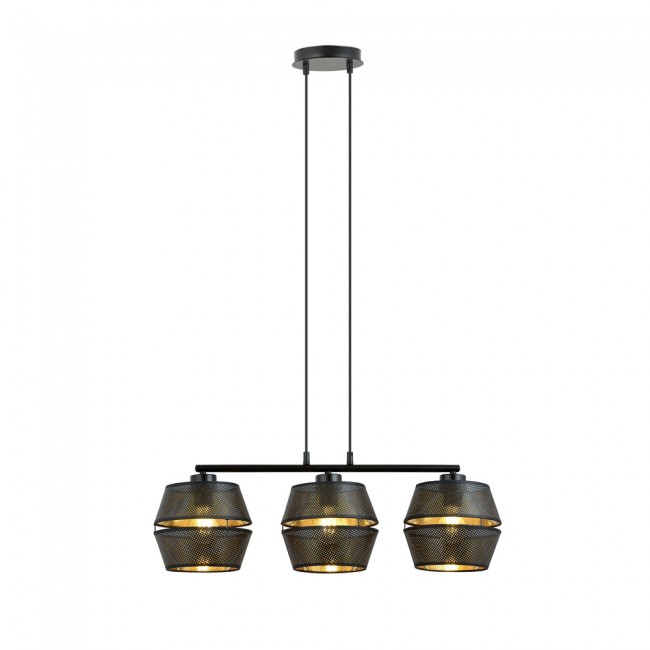 Lámpara colgante Venice Negro (3 luces)