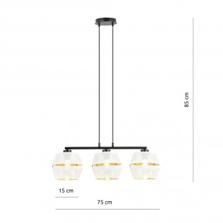 Lámpara colgante Venice Blanco (3 luces)
