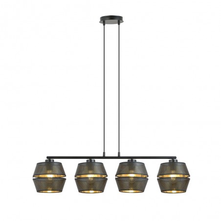 Lámpara colgante Venice Negro (4 luces)