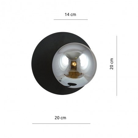 Wall Lamp Zero Black Graphite
