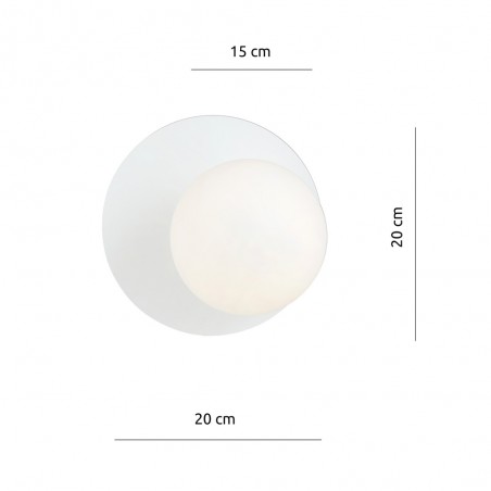 Wall Lamp Zero White Opal