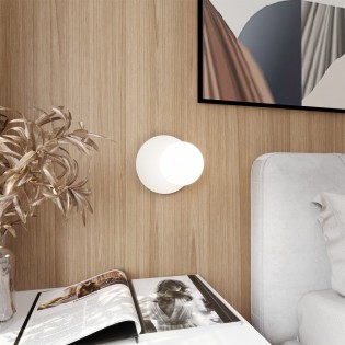 Wall Lamp Zero White Opal