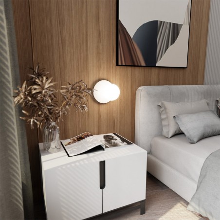 Wall Lamp Zero White Opal