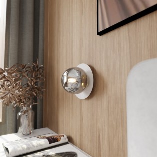 Aplique de pared Zero Blanco Grafito