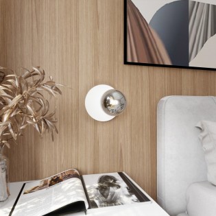 Aplique de pared Zero Blanco Grafito