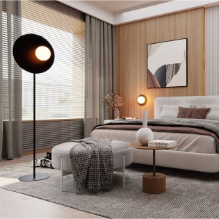 Aplique de pared Zero Negro Opal