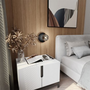 Aplique de pared Zero Negro Grafito