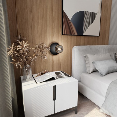 Aplique de pared Zero Negro Grafito