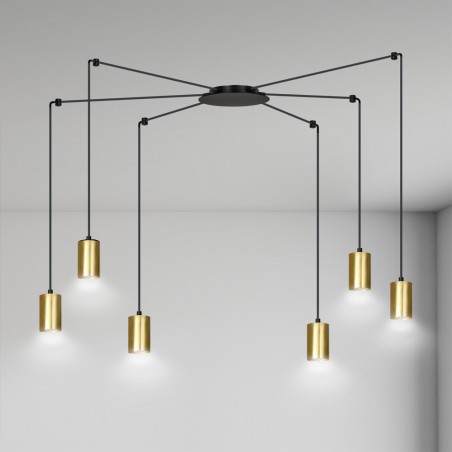 Pendant Lamp Finder Gold (6 lights)