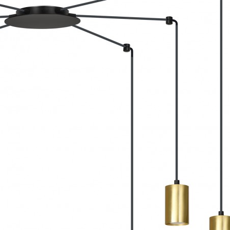 Lámpara colgante Finder Oro (6 luces)