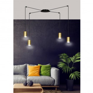 Pendant Lamp Finder Gold (4 lights)