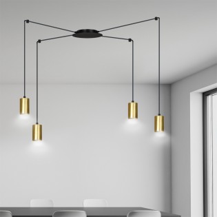 Pendant Lamp Finder Gold (4 lights)