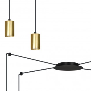 Lámpara colgante Finder Oro (4 luces)