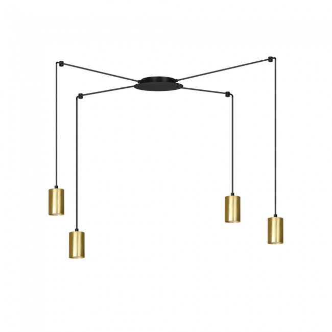 Pendant Lamp Finder Gold (4 lights)